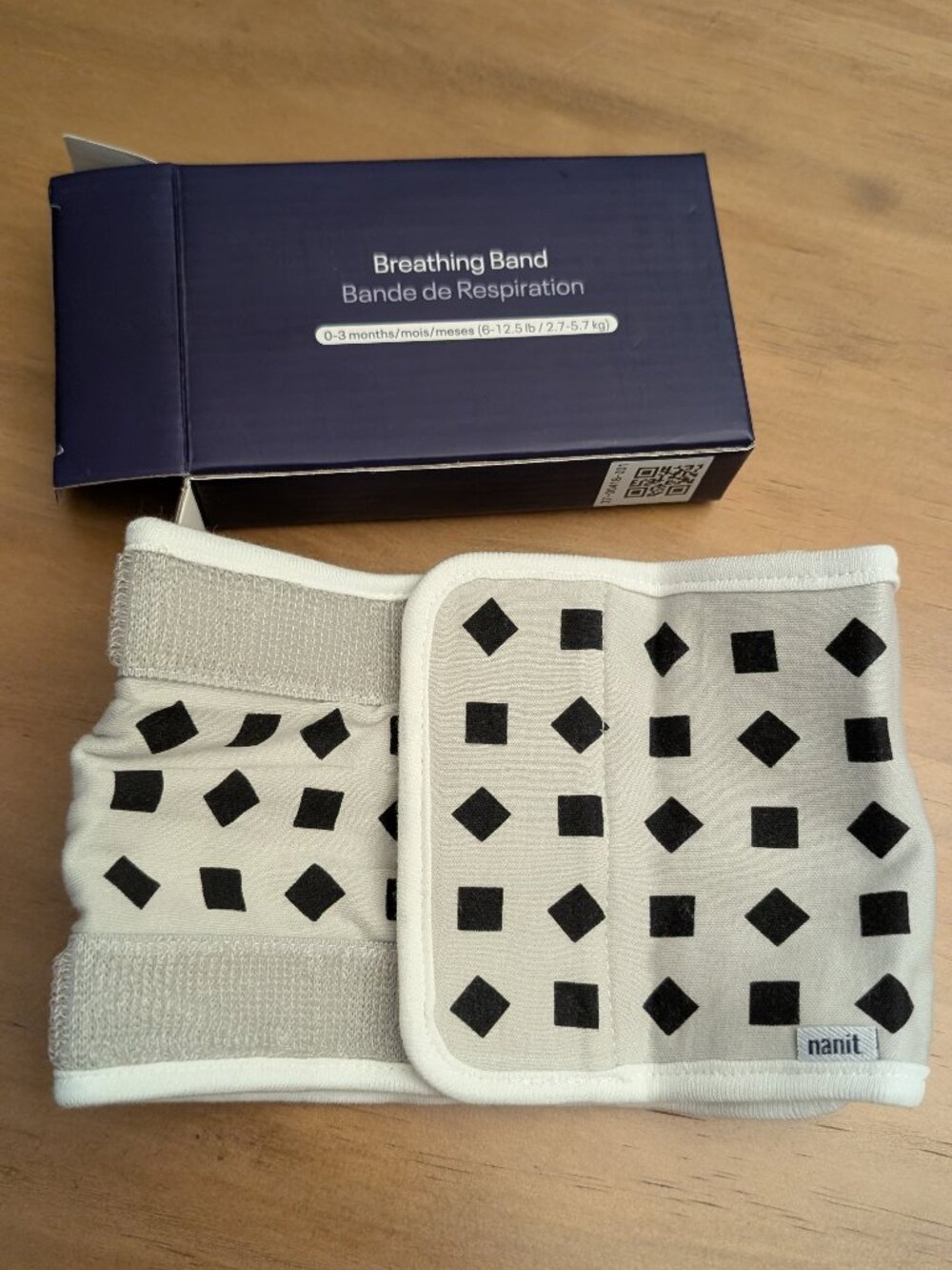 Brand NEW Nanit Pro Baby Monitor Breathing Wear Band, Pebble Grey